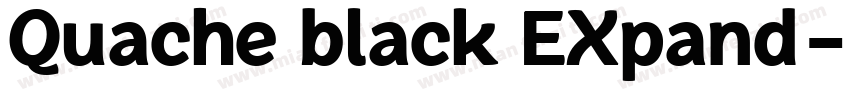 Quache black EXpand字体转换